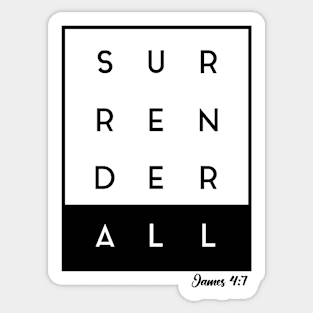 Surrender All Sticker